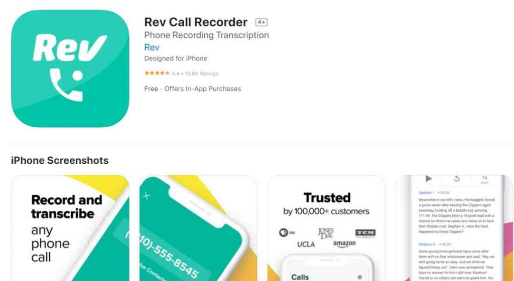 rev call recorder